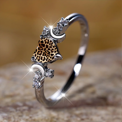 Crescent Leopard Ring