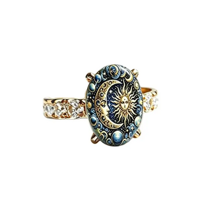 Celestial Oval Ring