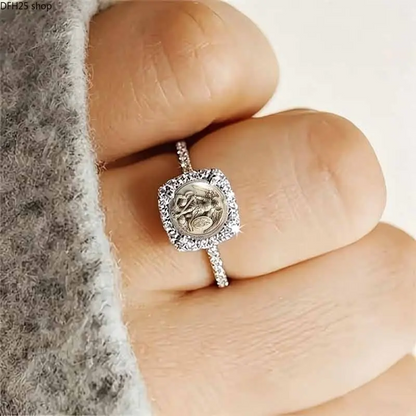 Saint Michael Archangel Pave Ring