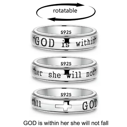 God Is Faith Cross Ring