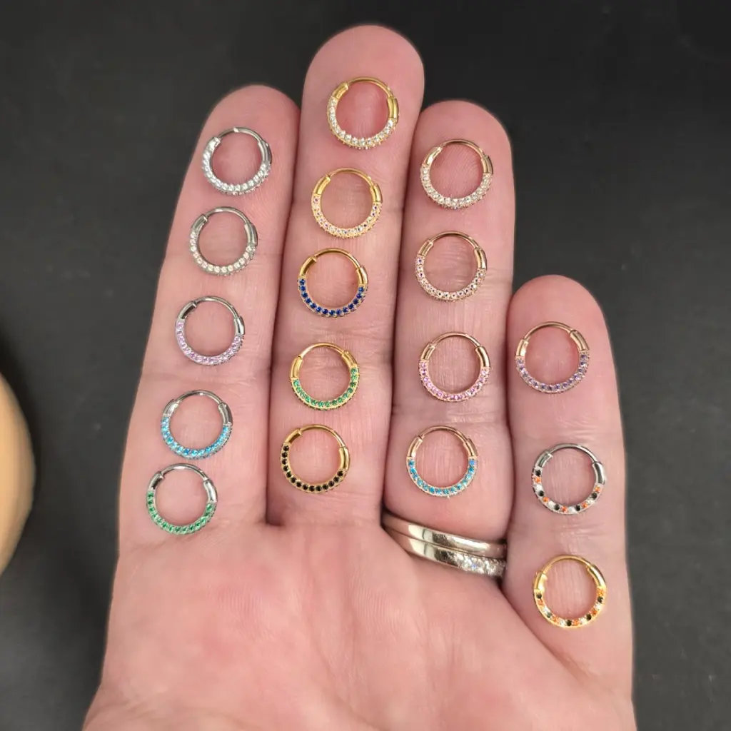 Triple Sided Hinged Nose Ring