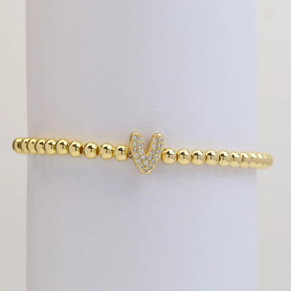 Letter Beaded Bracelet