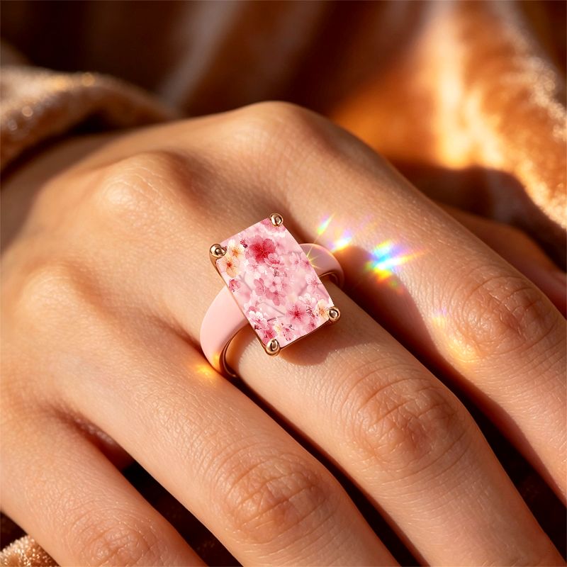 Cherry Blossom Silicone Ring