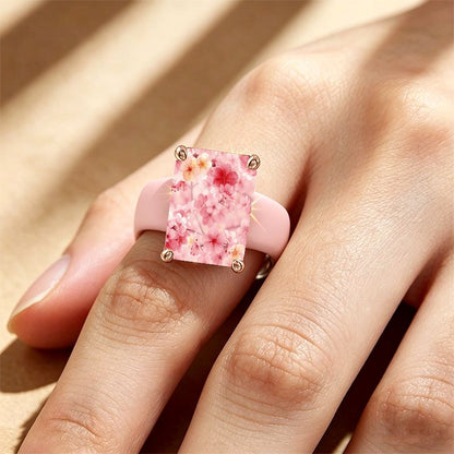 Cherry Blossom Silicone Ring