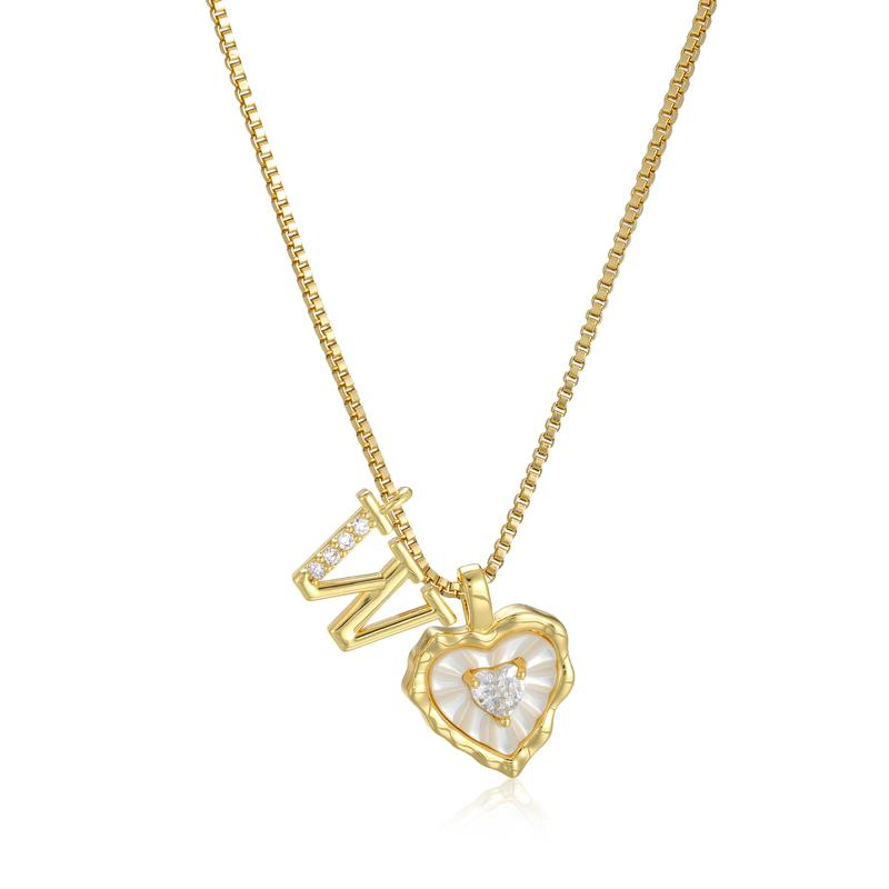 Scalloped Shell Heart Necklace