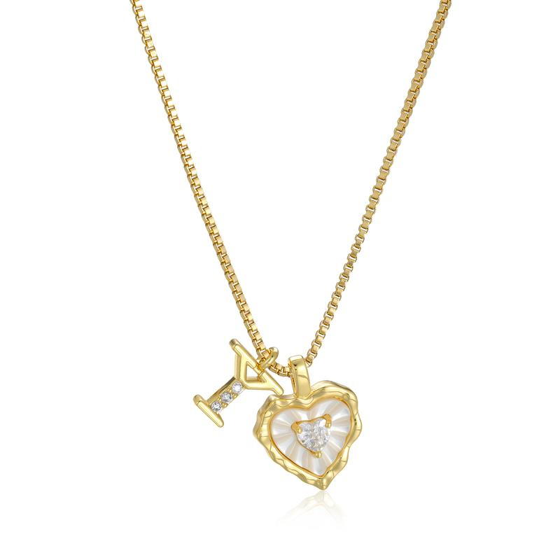 Scalloped Shell Heart Necklace